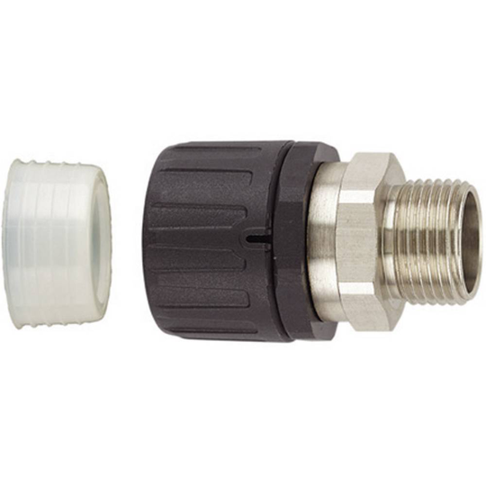 HellermannTyton 166-21906 HGL42-SM-M40 Slangskruvlåsning Svart 35.50 mm Rak 1 st