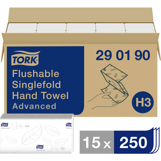 Pappershanddukar 15 st TORK 290190