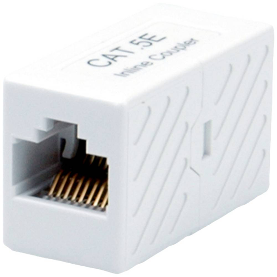 Roline RJ45-kopplare RJ45 Adapter CAT 5e Vit