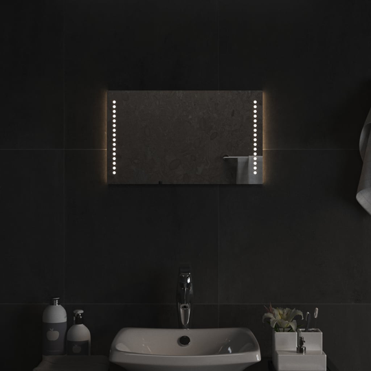 vidaXL Badrumsspegel LED 30x50 cm