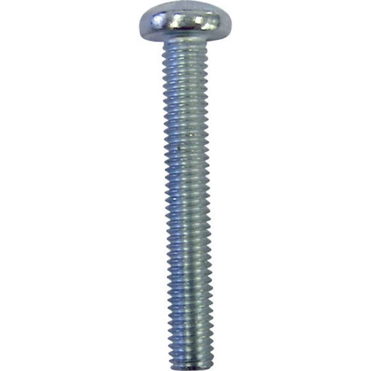 TOOLCRAFT 839819 Skruv linsformad M3 6 mm T-profil DIN 7985 Stål förzinkad 100 st