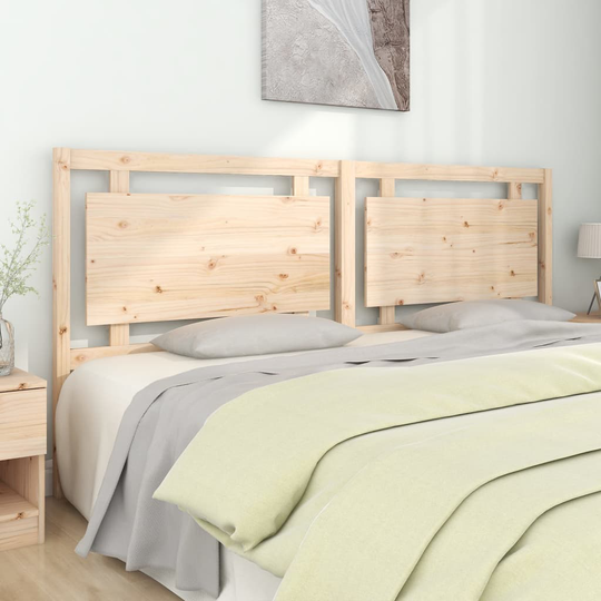 vidaXL Sänggavel 205,5x4x100 cm massiv furu