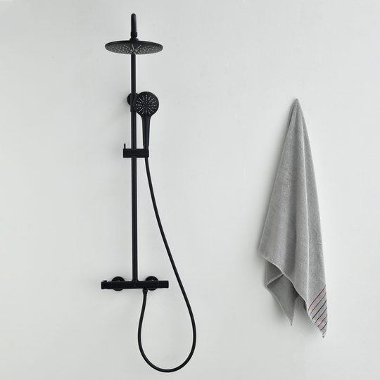Takduschset Bathlife Väta Svart