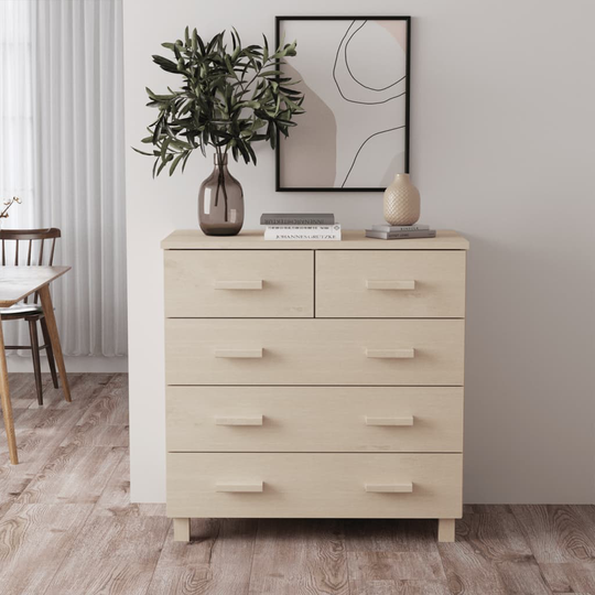 vidaXL Skänk honungsbrun 79x40x80 cm massiv furu