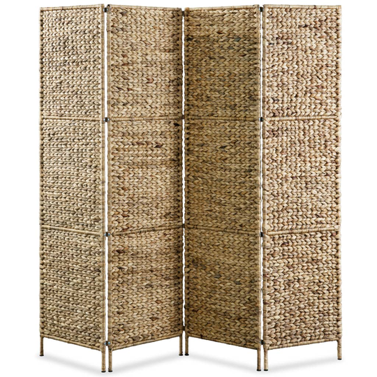 vidaXL Rumsavdelare 4-paneler vattenhyacint 154x160 cm