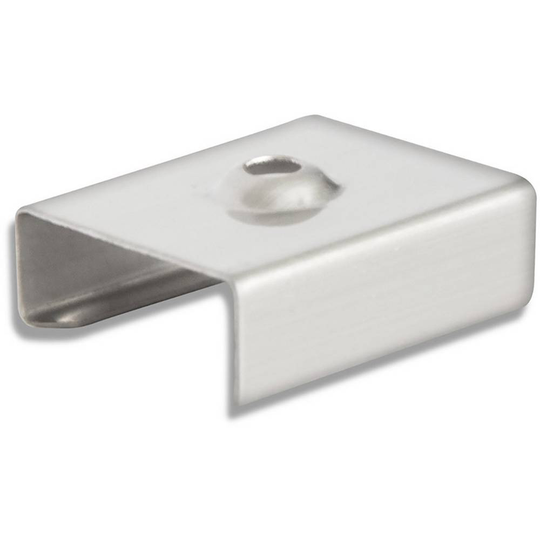 Fästklammer Rostfritt stål (L x B x H) 20 x 10 x 2 mm Galaxy Profiles 8106210 8106210