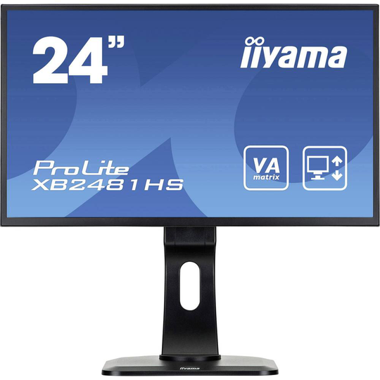 Iiyama ProLite XB2481HS-B1 LED-skärm 59.9 cm (23.6 tum) 1920 x 1080 pixel Full HD 6 ms VGA, DVI, HDMI VA LED