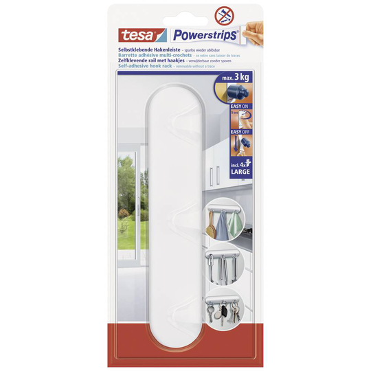 Tesa Powerstrips® kroklist Vit POWERSTRIPS® tesa Innehåll: 1 st