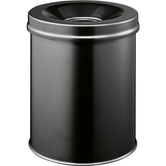 Durable Papperskorg Durable 330501 15 l (Ø x H) 260 mm x 357 mm Stål Svart 1 st