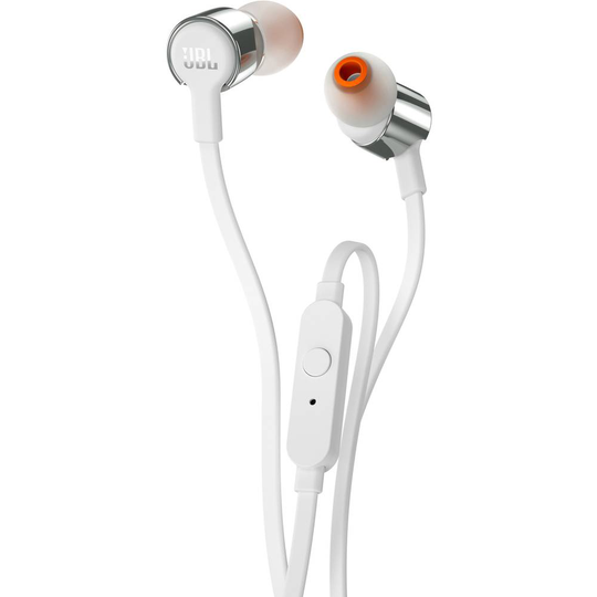JBL Harman T210 In Ear hörlurar In-ear Headset Silver
