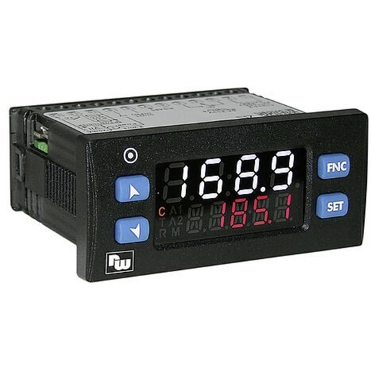 Wachendorff PID Termostat K, S, R, J, Pt100, Pt500, Pt1000, Ni100, PTC1K, NTC10K SSR, Relä 5 A, Relä 5 A (L x B x H) 53 x 77 x 35 mm