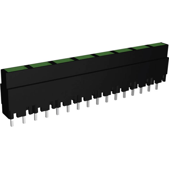 Signal Construct ZALS 082 LED-serie 8x Grön (L x B x H) 40.8 x 3.7 x 9 mm
