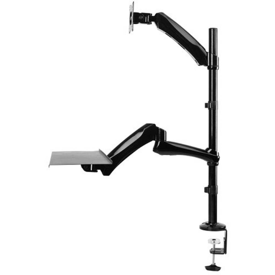 Neomounts by Newstar FPMA-D500KEYB 1x Monitor bordsfäste 25,4 cm (10) - 68,6 cm (27) Justerbar i höjd, Tangentbordsbricka, Svängbar, Tiltbar