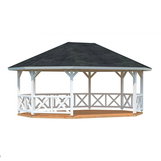Paviljong Betty Takpapp, Vit, 25,0 m²