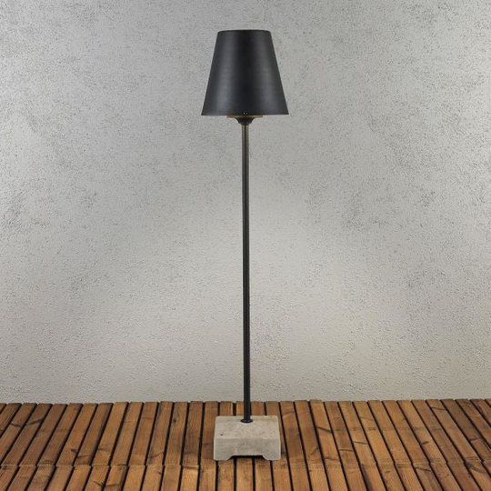 Konstsmide Lucca Lounge Golvlampa 60 W, E24-sockel Svart