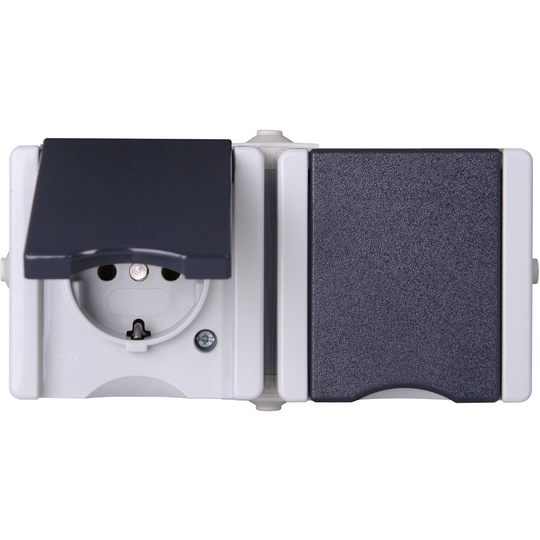 Kopp 2x Komplett Vägguttag lock PROAQA 950655000