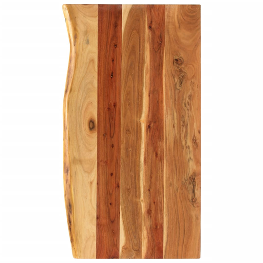 vidaXL Bänkskiva för badrum massivt akaciaträ 100x55x3,8 cm