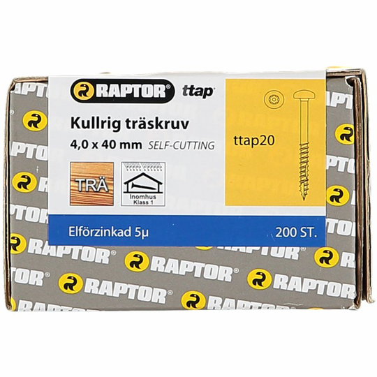 TRÄSKRUV 4,0X40 KH FZB | Beijerbygg Byggmaterial