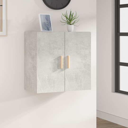 vidaXL Väggskåp betonggrå 60x30x60 cm konstruerat trä