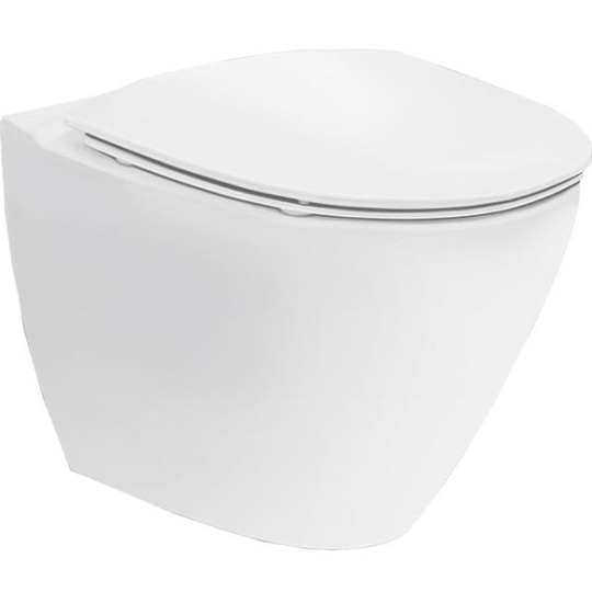 Ifö Spira Art 624509309 WC-skål vägghängd, med hårdsits, soft-close