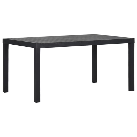 vidaXL Utebord 150x90x72 cm PP antracit