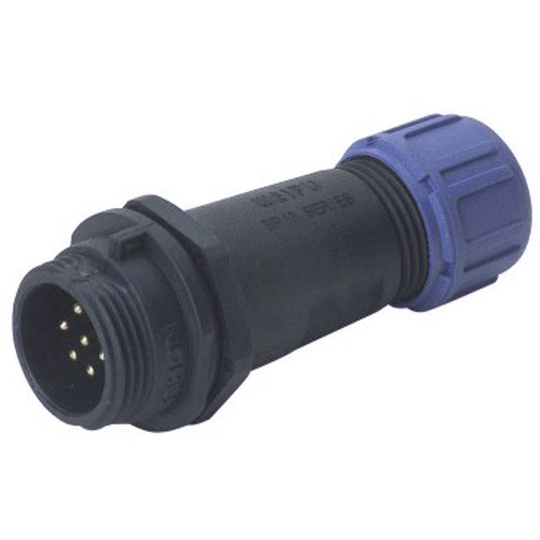 Weipu SP1311 / P 2 I Rundkontakt Kontakt hane rak Serie (rundkontakt): SP13 Totalt antal poler: 2 1 st
