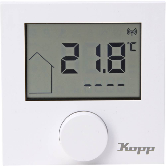 Kopp Free Control Termostat Renvit (RAL 9010)
