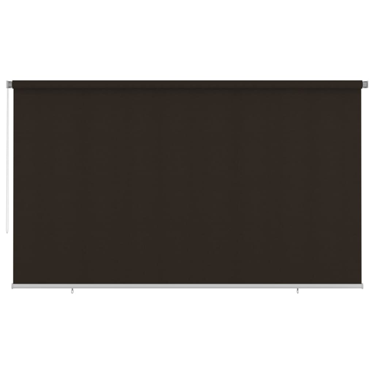 vidaXL Rullgardin utomhus 400x230 cm brun HDPE