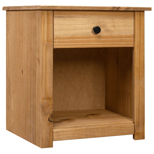 vidaXL Sängbord 46x40x57 cm massiv furu panama