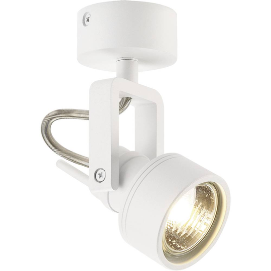 Tak-spotlights Halogen GU10 EEK: beroende av ljuskälla 50 W SLV Inda Spot 147551 Vit