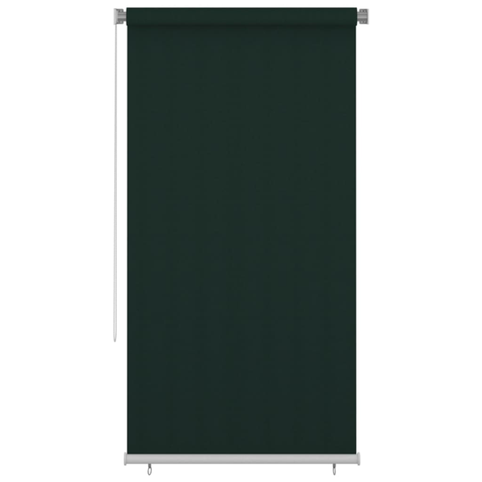 vidaXL Rullgardin utomhus 120x230 cm mörkgrön HDPE