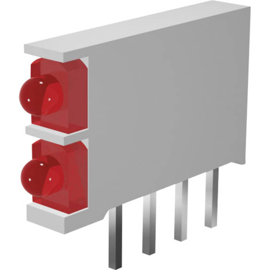 Signal Construct DBI01301 LED-modul 2x Röd, Gul (L x B x H) 15.5 x 2.5 x 12 mm