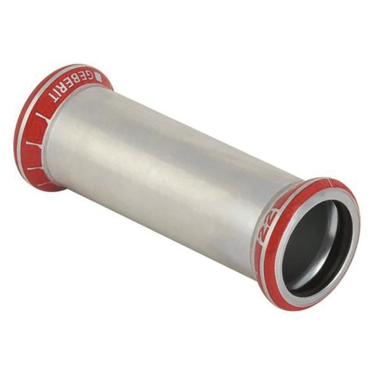 Geberit 1551010 Skjutmuff pressmuff, elförzinkad 12 x 12 mm