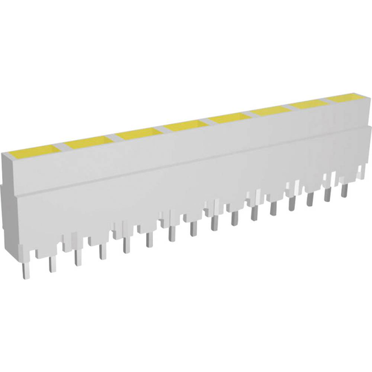 Signal Construct ZALW 081 LED-serie 8x Gul (L x B x H) 40.8 x 3.7 x 9 mm