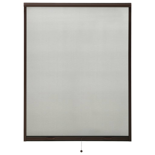 vidaXL Insektsnät för fönster brun 120x170 cm