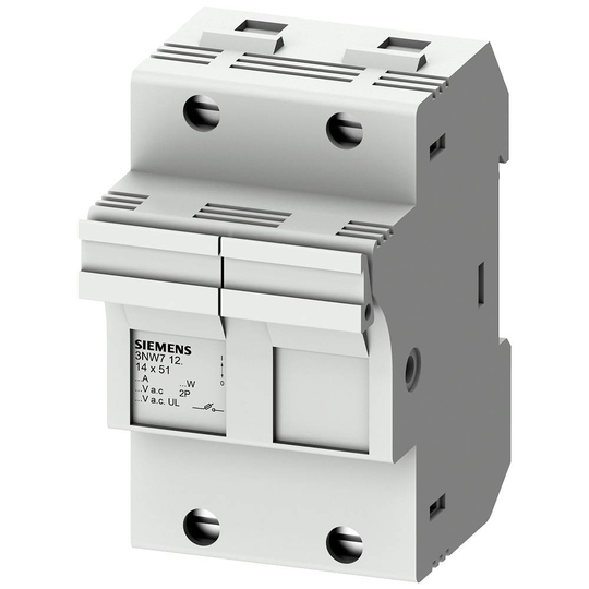 Siemens 3NW7122 Siemens Dig.Industr. Hållare för säkringscylinder 50 A 690 V/AC 1 st