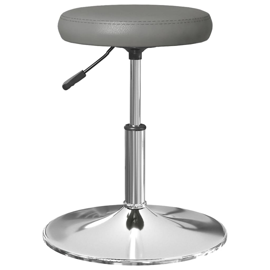 vidaXL Massagepall grå konstläder