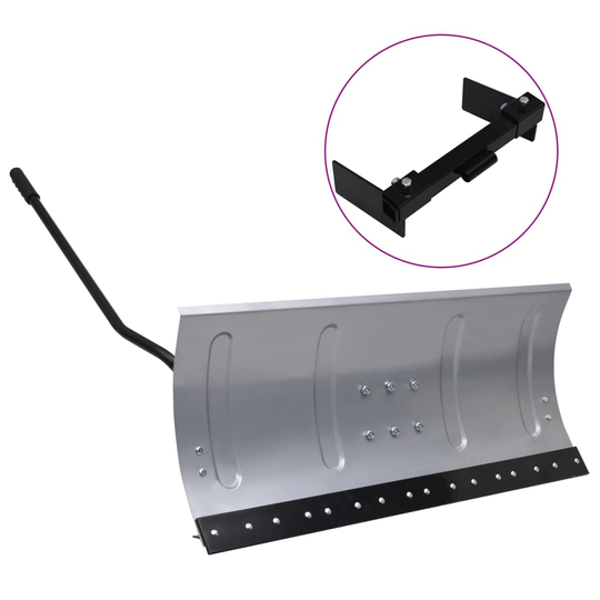 vidaXL Snöblad till gräsklippare med adapter 100 cm