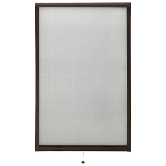 vidaXL Insektsnät för fönster brun 100x170 cm