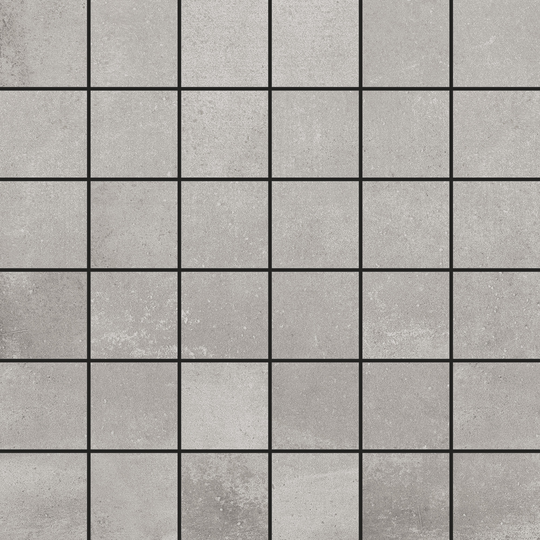 Klinkermosaik Arredo Boulevard Grey Mosaic 4,7x4,7 cm