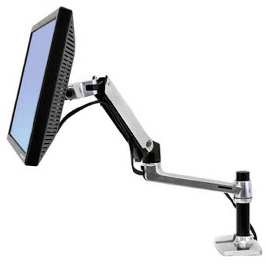 Ergotron LX Desk Monitor Arm 1x Monitor bordsfäste 25,4 cm (10) - 81,3 cm (32) Justerbar i höjd, Tiltbar, Svängbar, Roterbar