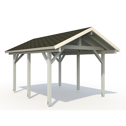 Carport Robert Plåttak, 11,7 m², Obehandlad