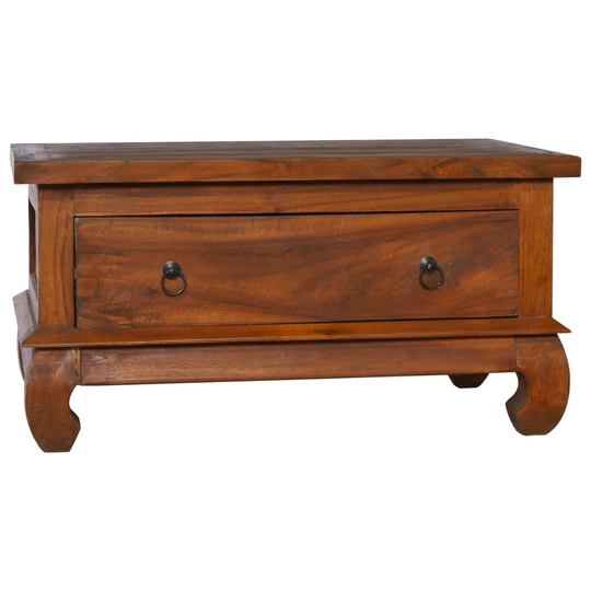 vidaXL Soffbord 80x50x40 cm massiv teak