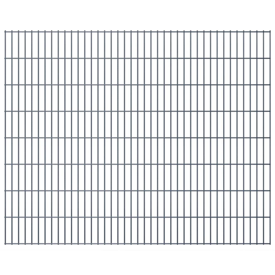 vidaXL 2D Stängselpaneler 2,008x1,63 m grå