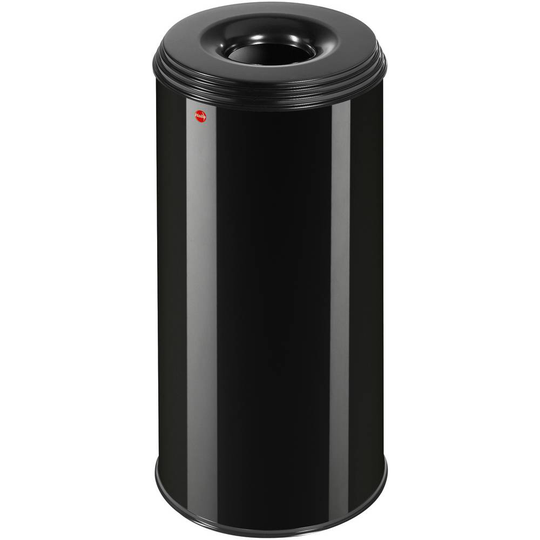 Hailo Papperskorg ProfiLine safe XL 0950-732 50 l (B x H) 33 cm x 63 cm Stålbleck Djupsvart 1 st