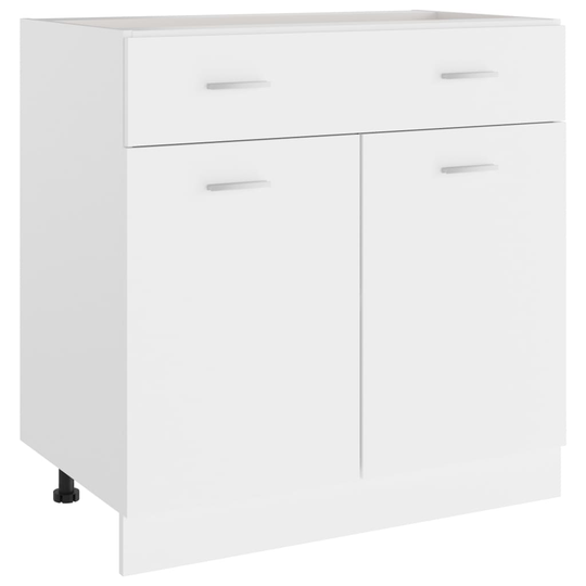 vidaXL Underskåp med låda vit 80x46x81,5 cm konstruerat trä