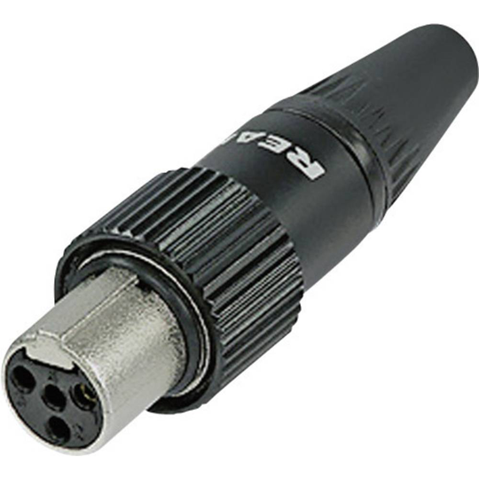 Rean AV RT5FCT-B RT5FCT-B Miniatyr-XLR-stiftkontakt Hona rak Antal poler: 5 Svart 1 st