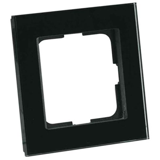 Elko Plus Option Kombinationsram glas, 1 fack Sotad svart