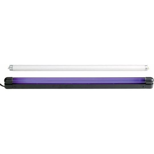 UV-rör Set 120cm 36W Slim UV & weiß 36 W Svart
