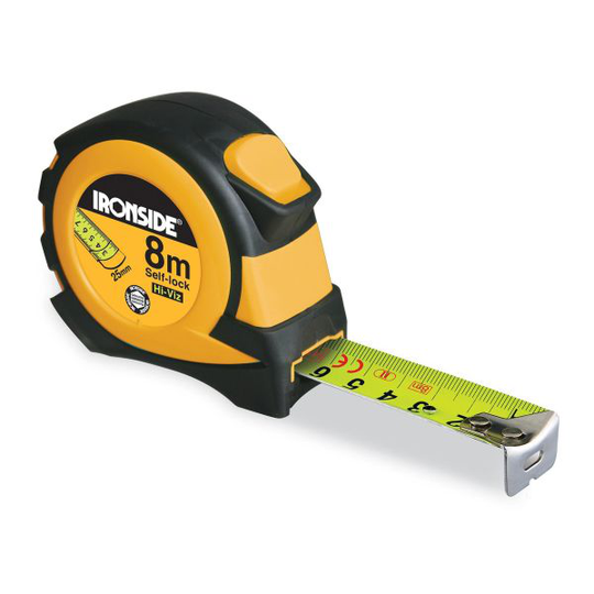 Ironside 150047 Måttband self-lock 8 meter